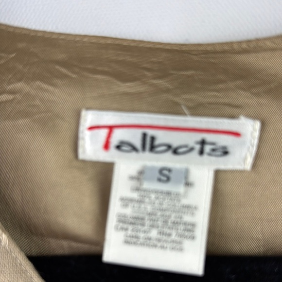 Talbots Women's  Tan Floral Embroidered Vest - Picture 2 of 6